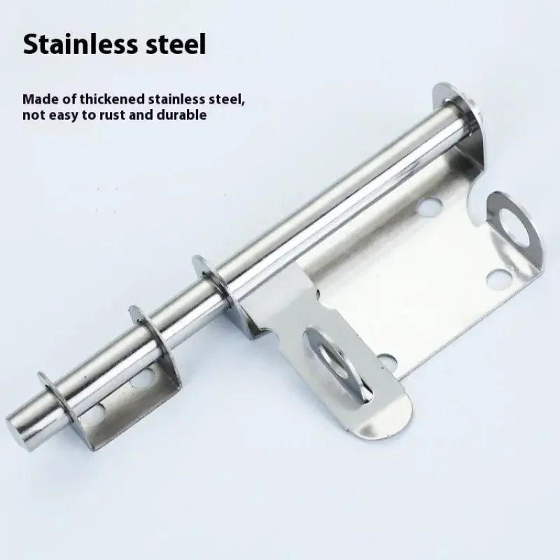 Stainless Steel Sliding Door Bolt Latch | Chrome Finish Lock Door Bolt Latch QXL