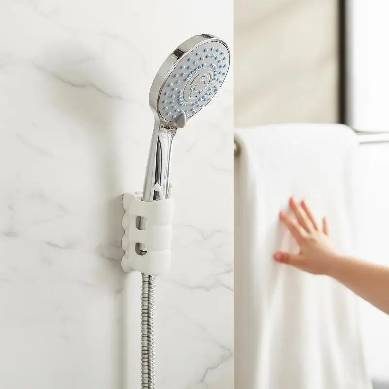 Adjustable Silicone Shower Head Holder | Suction Cup Mount Shower Head Holder QXL