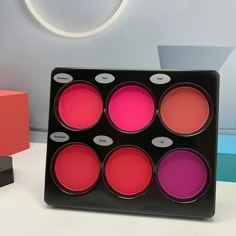 6-Color Matte Blush Palette | Natural Contour Makeup Blush Palette QXL