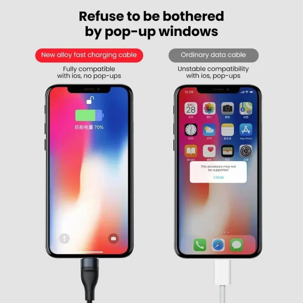 60W USB-C Fast Charging Cable 0.25M Braided Short Cord USB-C Charging Cable QXL
