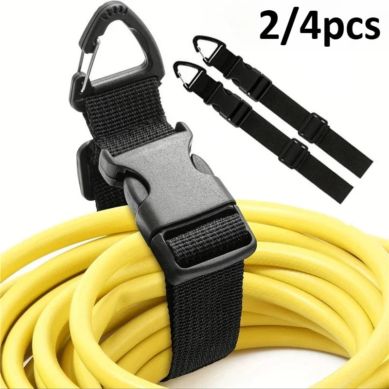2/4-Pack 45cm Adjustable Nylon Cord Organizer | Triangle Buckle Cord Organizer Strap QXL