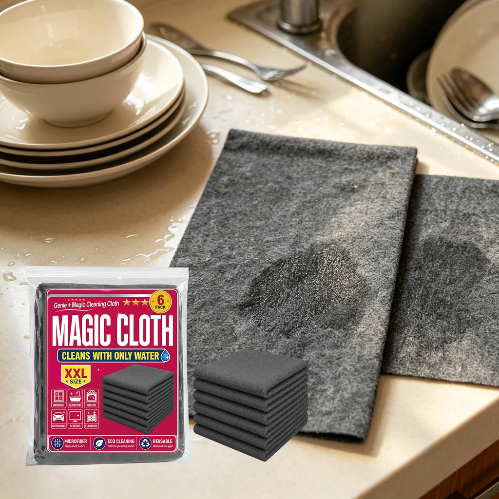 6-Pack Microfiber Cleaning Cloths | Lint-Free & Scratch-Free Microfiber Cleaning Cloth QXL