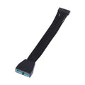 USB 3.0 19/20-Pin Internal Header Extension Cable 15cm Flat USB Header Extension Cable QXL Onesize