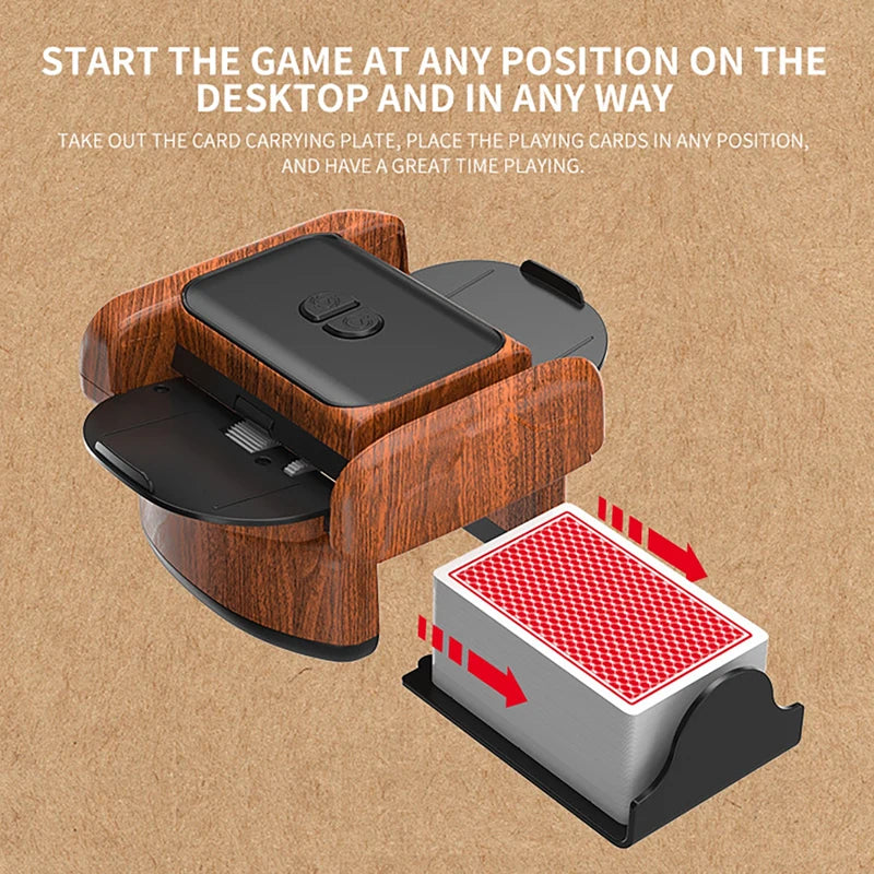 Rechargeable 2-Deck Automatic Card Shuffler | Poker Mixer Card Shuffler Machine QXL
