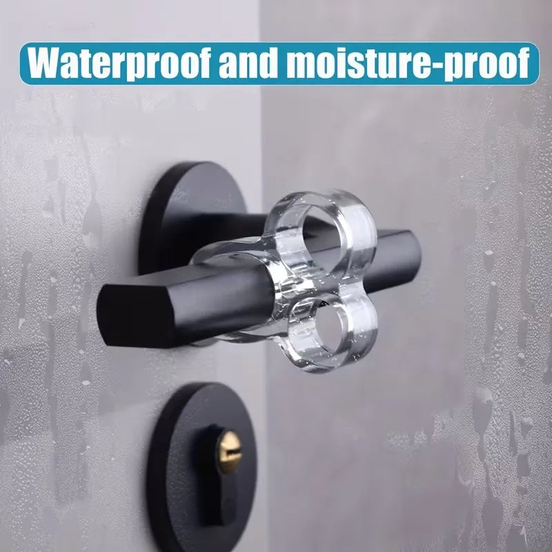 2-Pack Door Handle Wall Protector – Acrylic Metallic Finish Door Wall Protector QXL