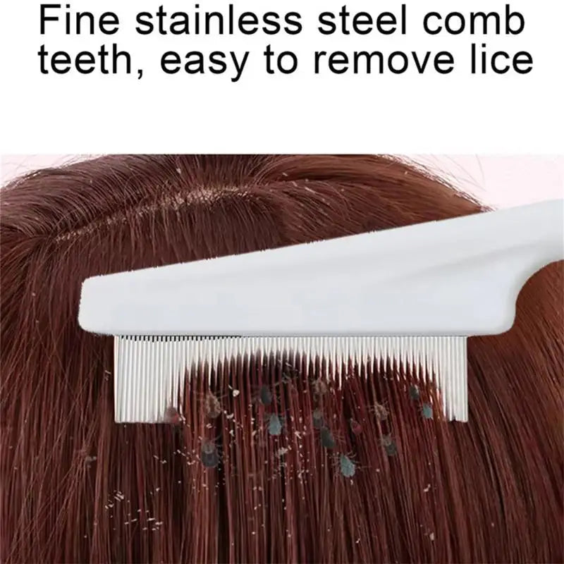 Stainless Steel Fine-Tooth Comb – Kids, Adults & Pet Grooming Fine Tooth Comb QXL