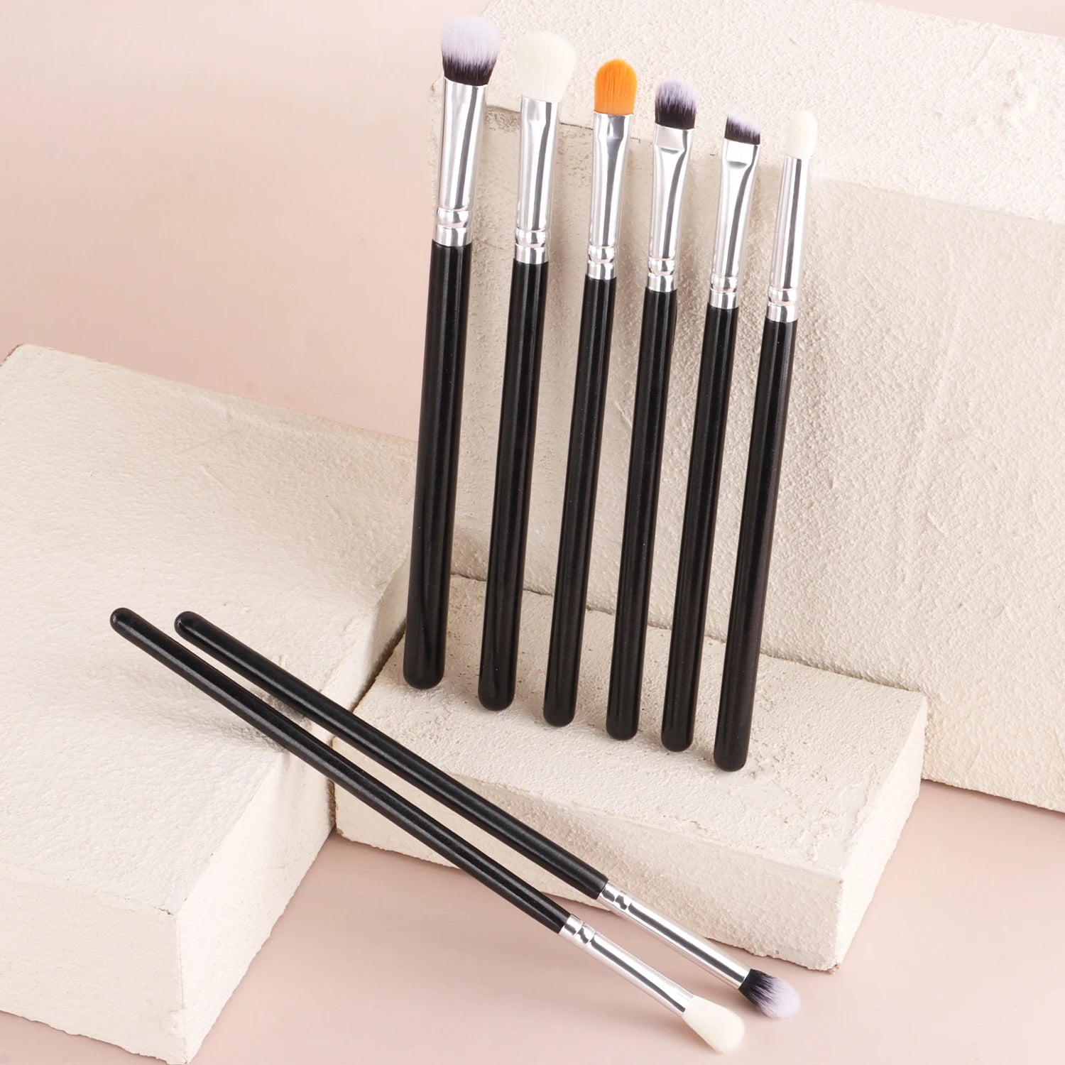 Ronshadow 8-Piece Eyeshadow Brush Set | Blending & Detail Eye Makeup Brush Set QXL