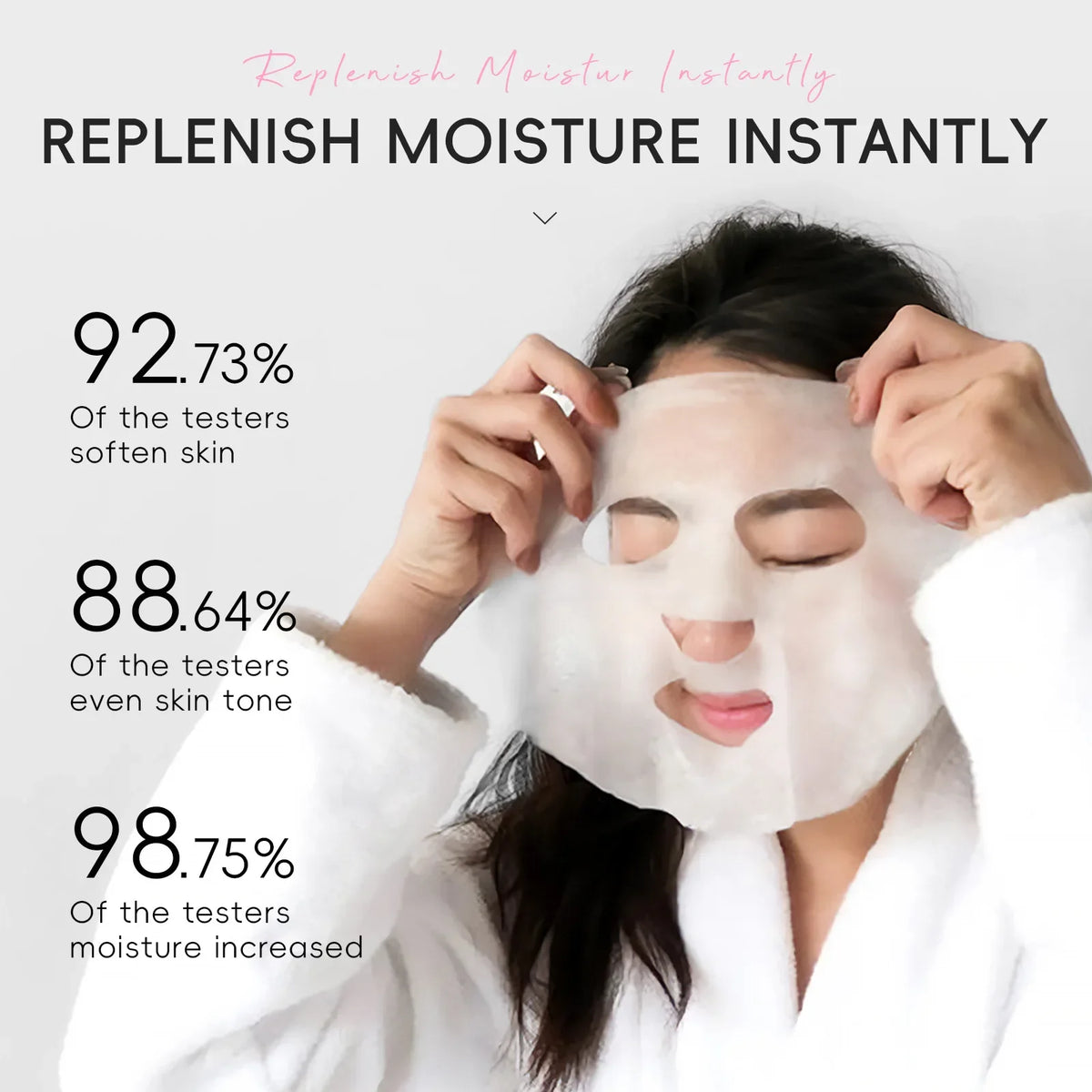 LAIKOU Japan Sakura Moisturizing Face Mask 10pcs | 25g Moisturizing Face Mask QXL