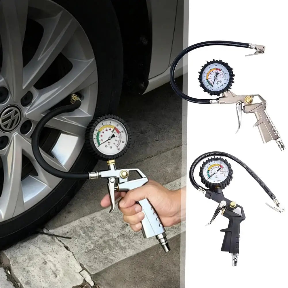 Digital Tire Pressure Gauge 0–200 PSI | LCD 3-in-1 Inflator Tire Pressure Gauge QXL