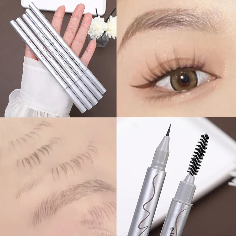 Waterproof Liquid Eyebrow Pencil & Eyeliner | Long-Lasting Liquid Eyebrow Pencil QXL