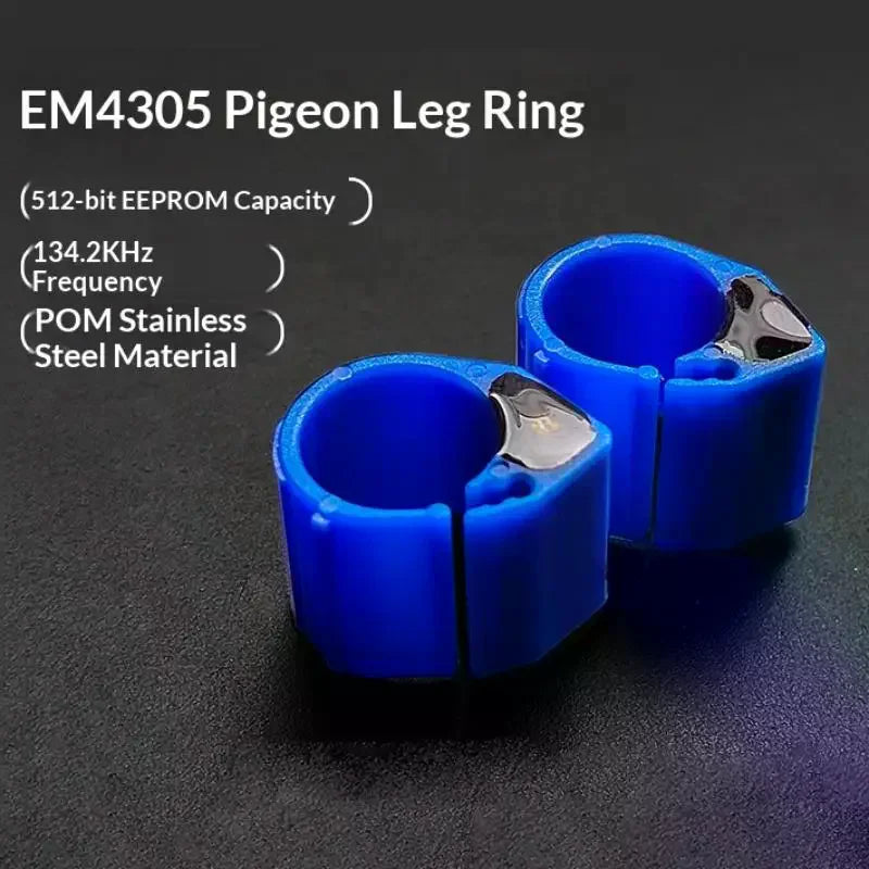 5-Pack RFID Pigeon Foot Ring Tags 134.2KHz EM4305 Waterproof RFID Animal Tag QXL