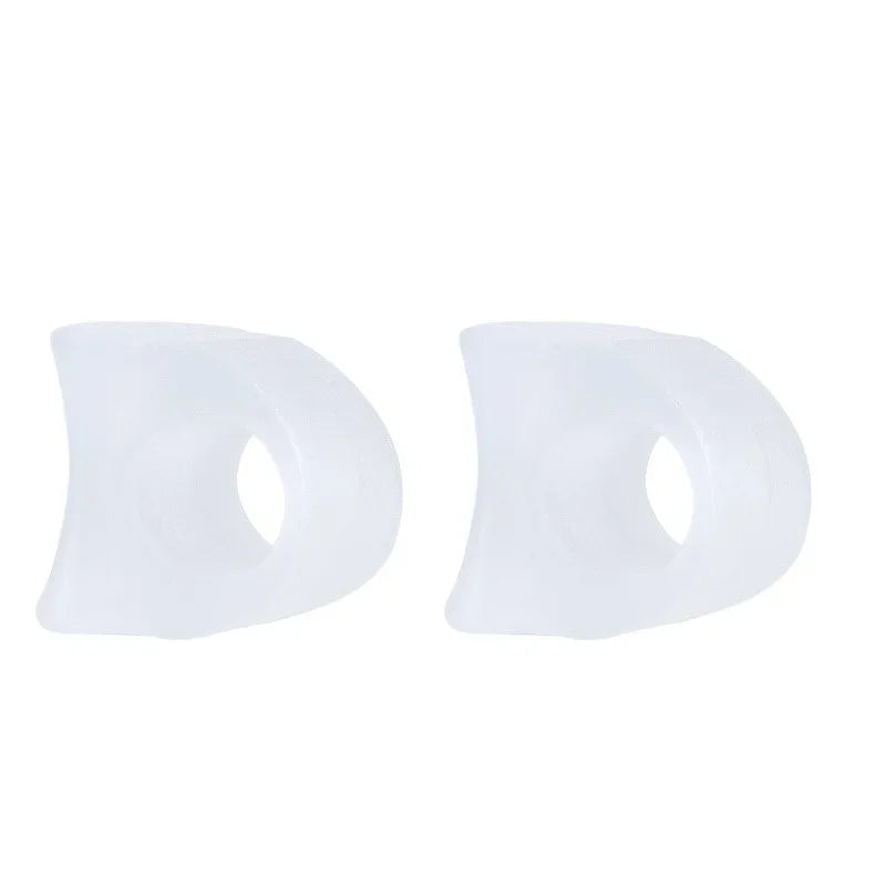 Silicone Toe Separator Correction Rings | 2-Pack Foot Care Toe Separator Rings QXL M92 Transparent-2pcs
