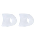 Silicone Toe Separator Correction Rings | 2-Pack Foot Care Toe Separator Rings QXL M92 Transparent-2pcs
