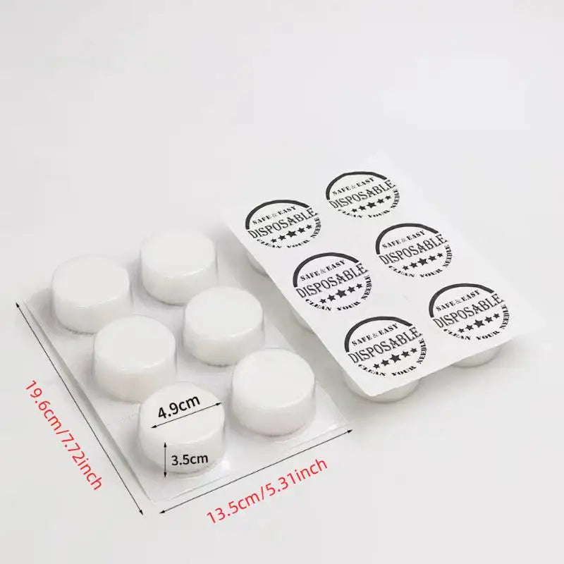 6-Pack Disposable Tattoo Dip Foam Cups | Needle Cleaning Caps Tattoo Cleaning Supplies QXL