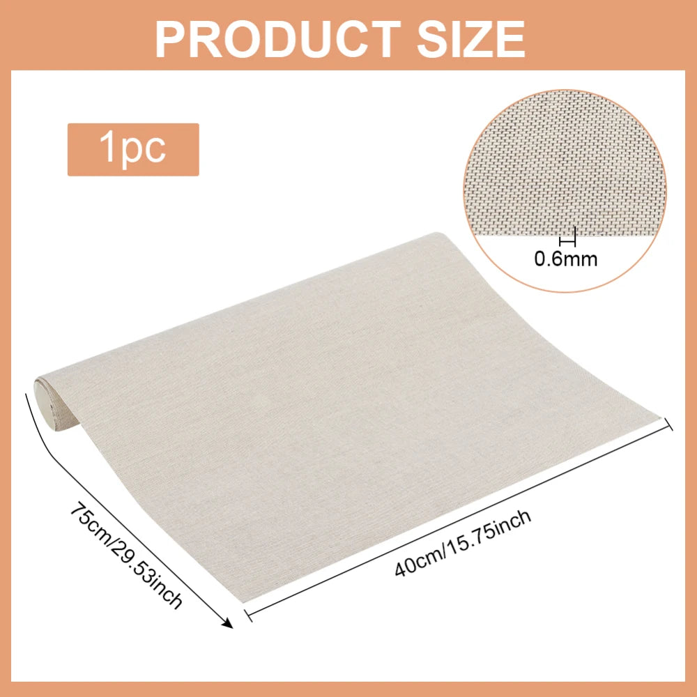 Natural Linen Bookbinding Cloth 29.5x15.7" | Paper-Backed Cover Bookbinding Cloth QXL AECH04-02798 L