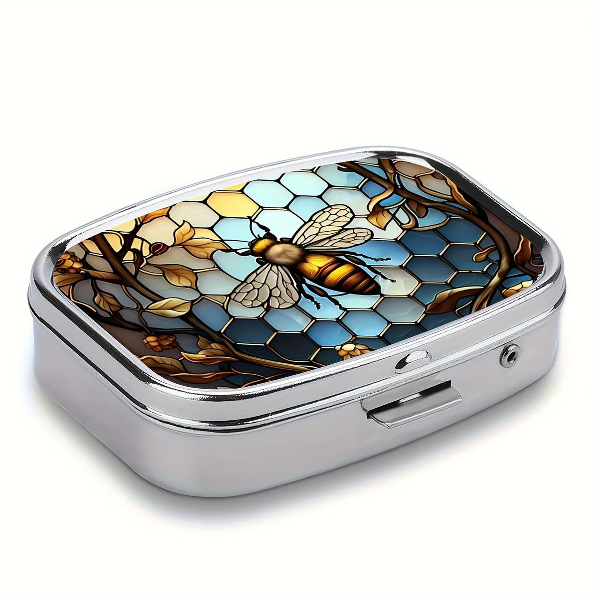 Colorful Metal Pill & Jewelry Organizer | Travel Storage Case Pill & Jewelry Case QXL