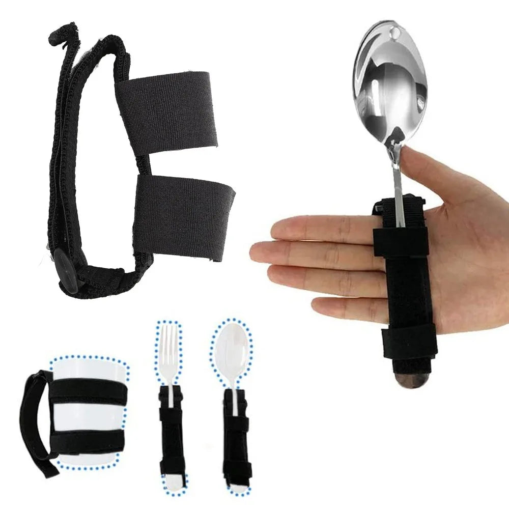 Adaptive Utensil Holder Strap | Anti-Shake Eating Bracelet Adaptive Utensil Strap QXL