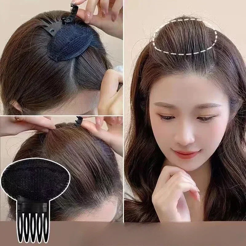 Rhinestone Hair Pad Sponge Clip | Volume Bun Bump for Women Hair Volume Clip QXL