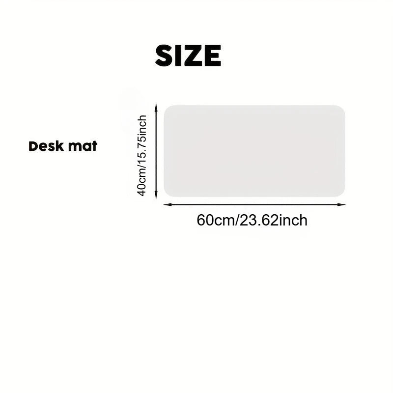 Clear PVC Desk Pad | Anti-Slip Heat-Resistant Writing Mat Desk Pad Mat QXL Transparent