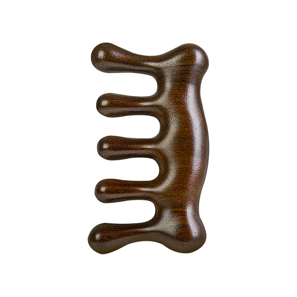 Sandalwood Wide Tooth Comb & Scalp Massager | Wooden Comb Wooden Hair Comb QXL SZ115