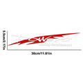 Reflective Sport Car Decal Sticker | Waterproof DIY Auto Body Car Decal Sticker QXL White
