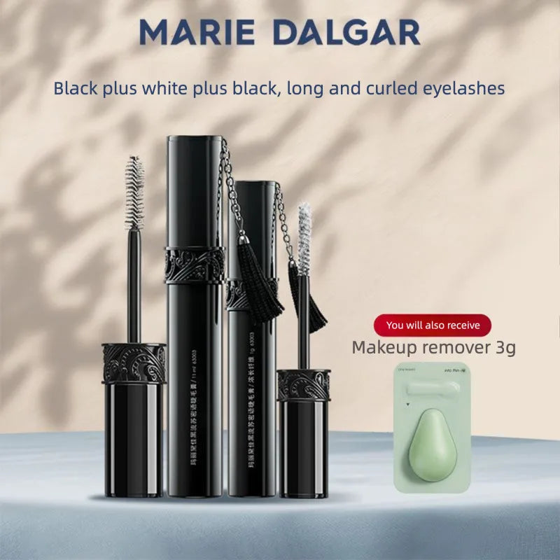Black Tassel 2-Piece Waterproof Mascara Set | Curl & Volume Waterproof Mascara Set QXL