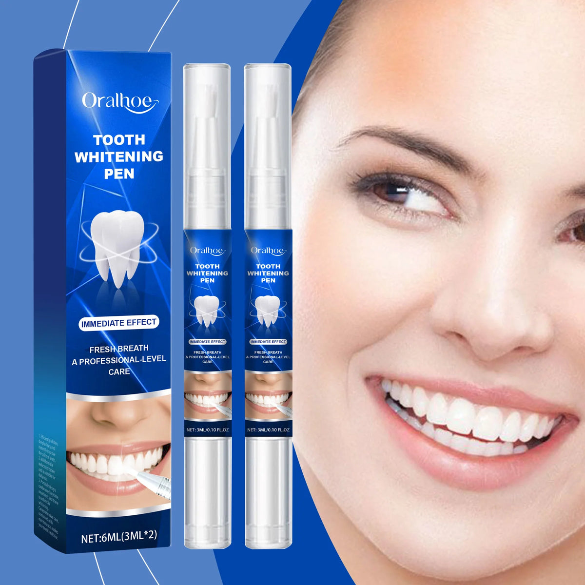 Teeth Whitening Pen | Stain & Plaque Removal Serum Gel Teeth Whitening Pen QXL 6ml