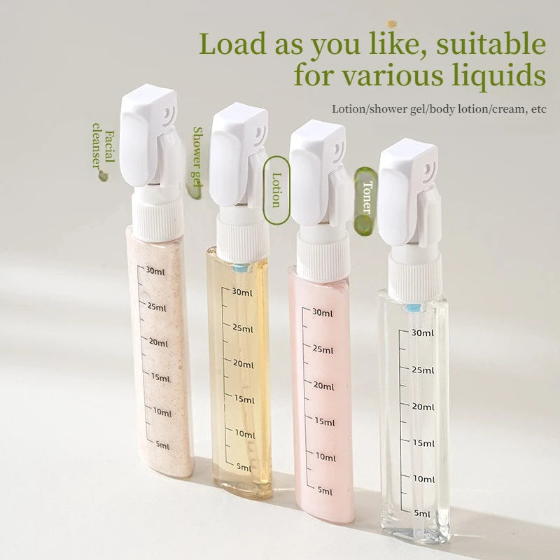 4-in-1 Leakproof Travel Dispenser Bottles | 4×30ml Refillable Travel Dispenser Bottle QXL