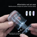 Rotatable Jelly Silicone Nail Stamper & Scraper Set Nail Art Stamper QXL Default Title