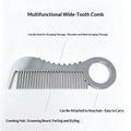 Mini Stainless Steel Beard Comb | Rust-Proof Pocket Grooming Beard Comb QXL Silver