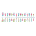 30-Pc 3D Pearl Flower Press-On Nails | Almond Beach Y2K Press-On False Nails QXL 30 tablets-pack