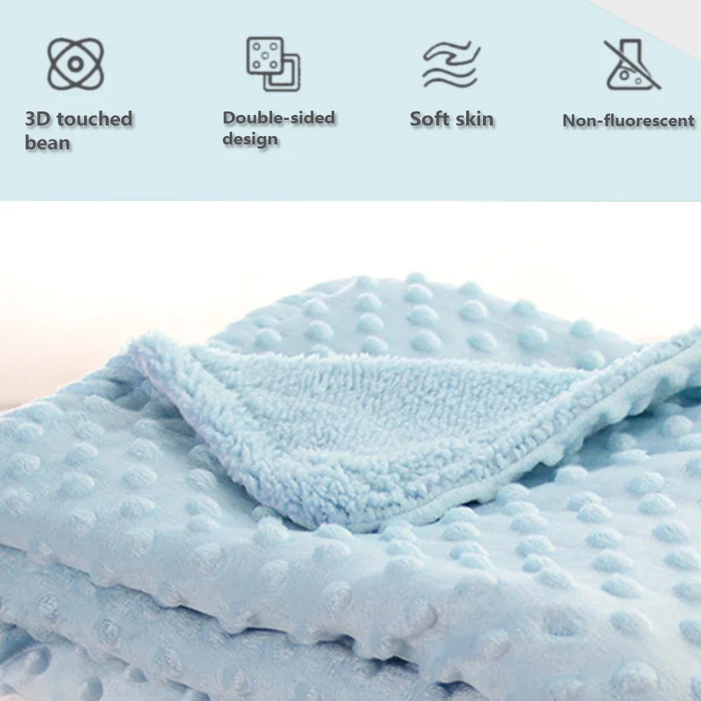 Newborn Swaddle Wrap & Blanket Set | Soft Cotton Fleece Baby Swaddle Blanket QXL