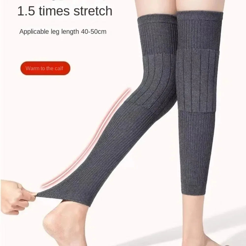 Women's Fleece Knee Sleeve Warmers | Windproof Leg Warmers Knee Sleeve Warmers QXL