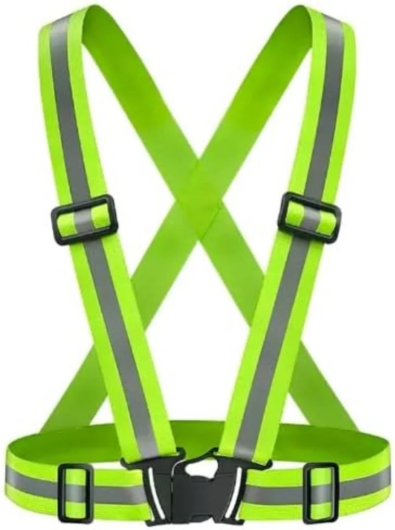 Reflective Safety Vest | High-Vis Adjustable Running & Cycling Reflective Safety Vest QXL