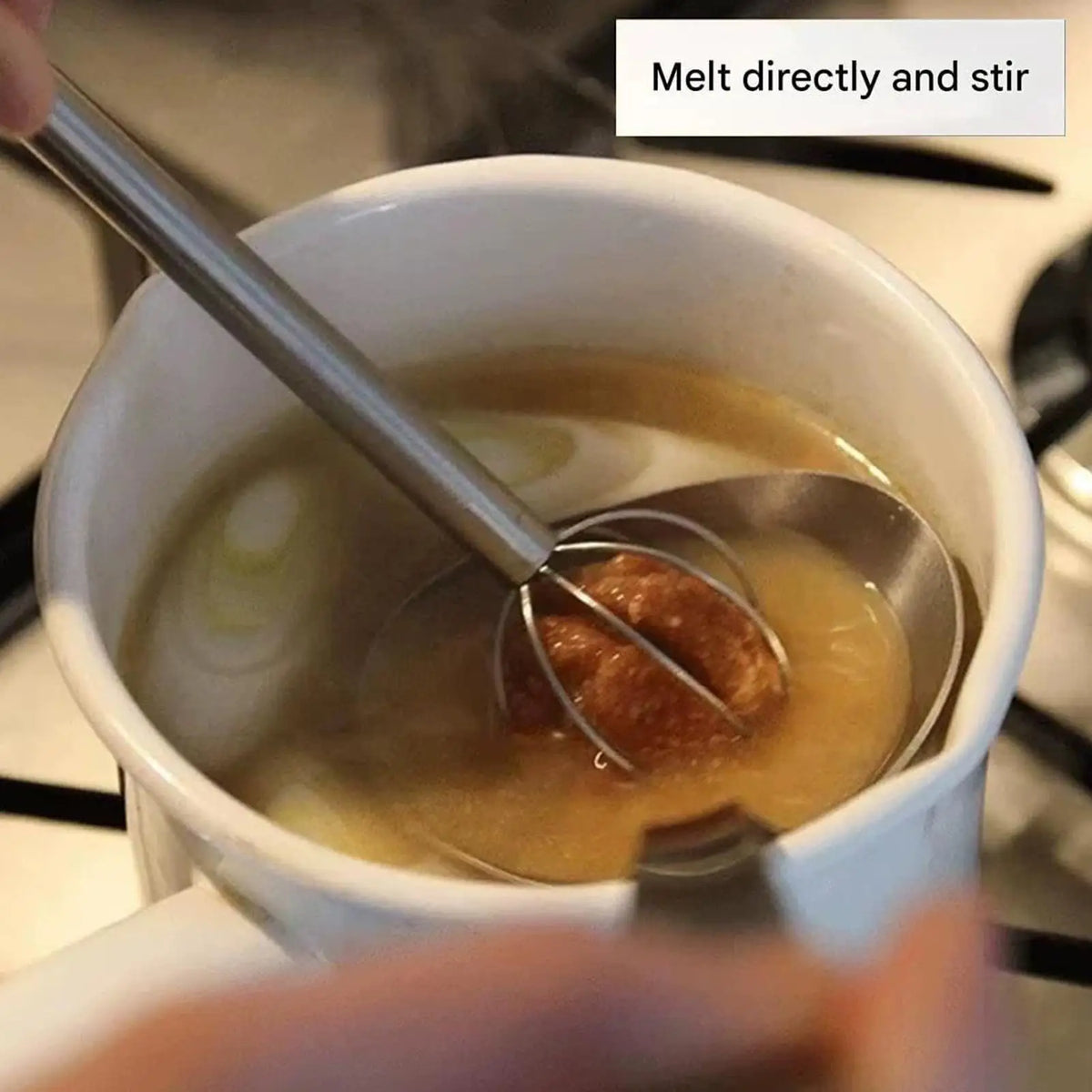 Stainless Steel Double-Head Miso Stirring Stick | Mixing Tool Kitchen Mixing Tool QXL
