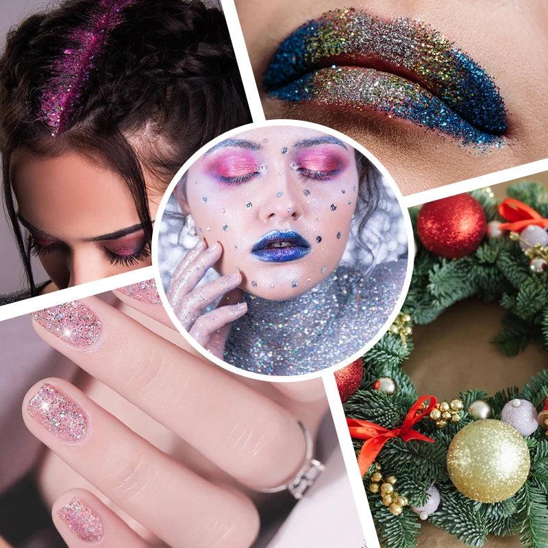 DIY Glitter Tattoo Kit – 36 Colors, Templates & Brushes Glitter Tattoo Kit QXL
