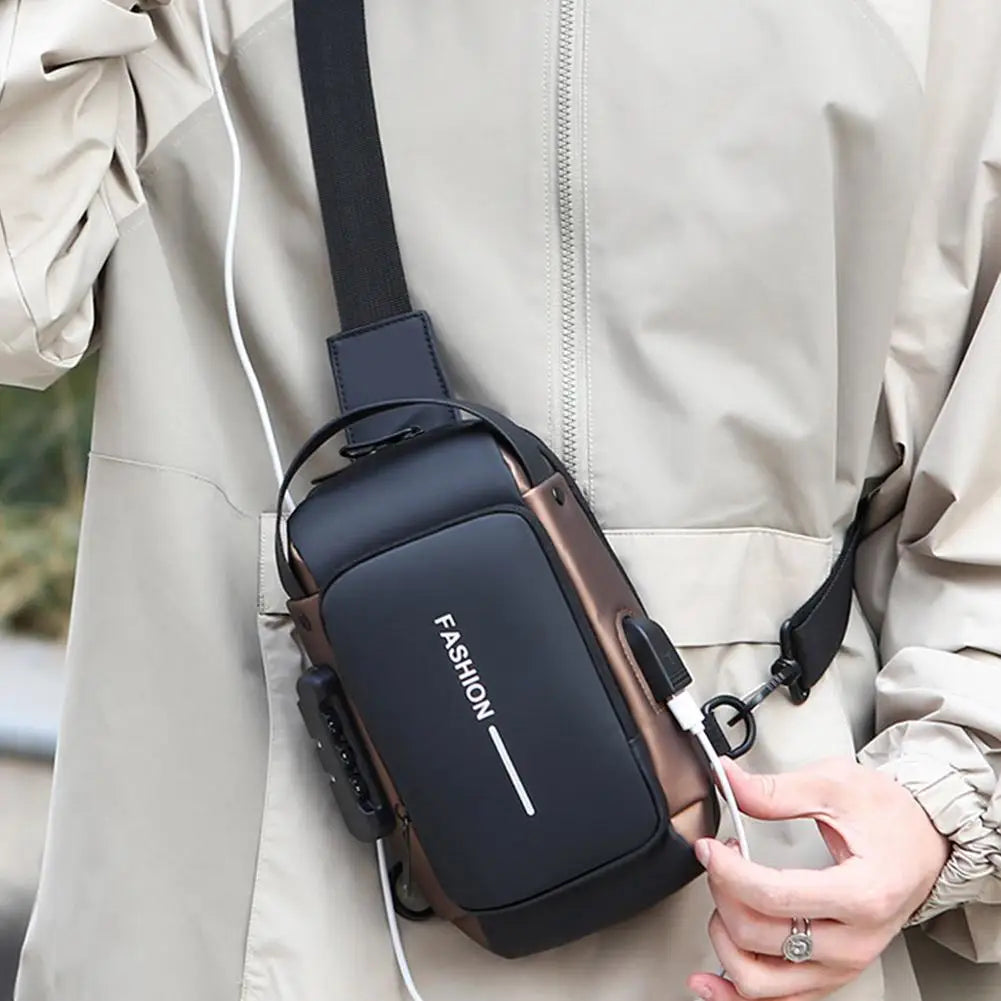 Large Capacity Crossbody Chest Sling Bag with Phone Pocket Crossbody Sling Bag QXL