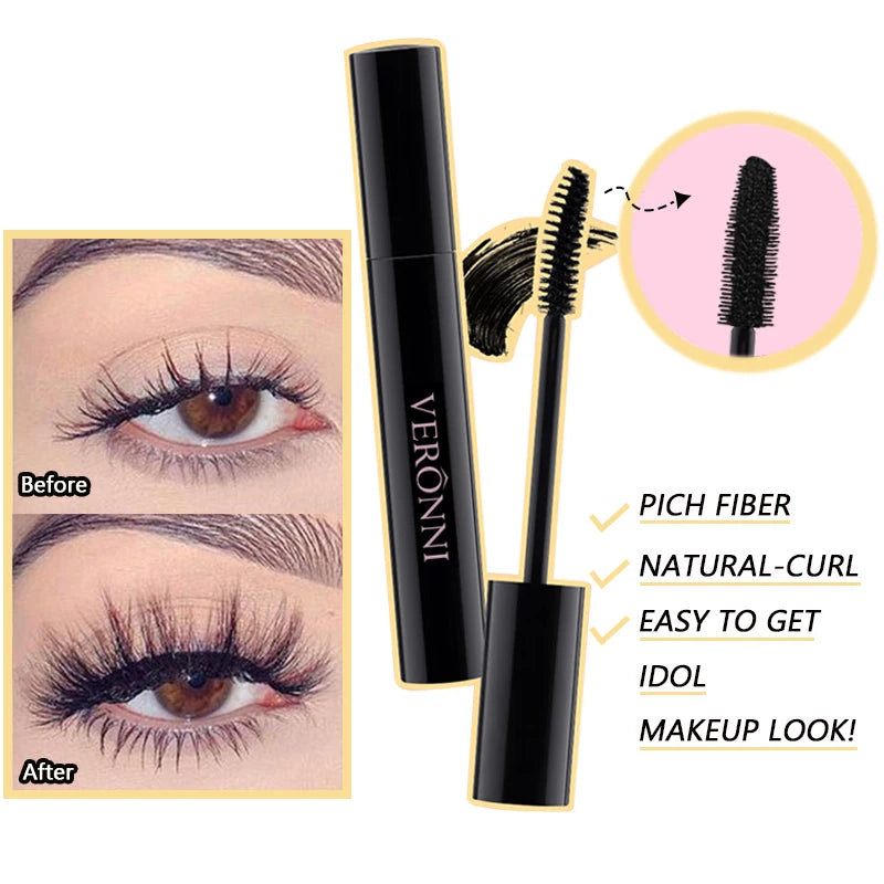 VERONNI 4D Silk Fiber Waterproof Color Mascara – 7 Shades Color Mascara QXL