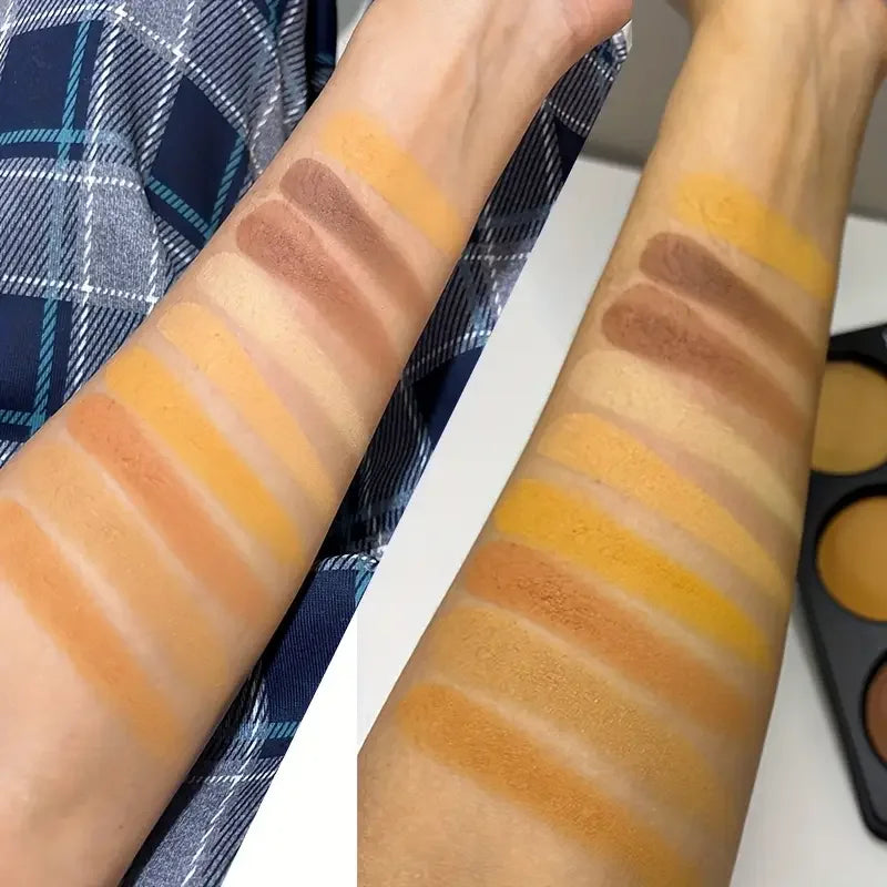 9-Color Dark Bronze Contour & Foundation Palette | Matte Finish Foundation Contour Palette QXL