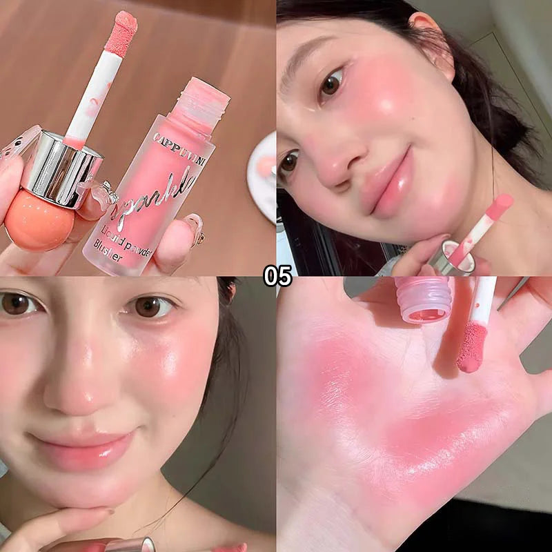 Cappuvini Korean Liquid Blush | Breathable Water-Like Formula Liquid Blush QXL 5