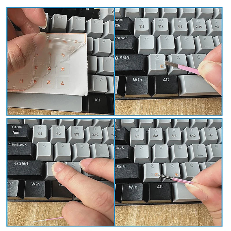 Arabic Keyboard Stickers Waterproof Tear-Off Film | Universal Fit Keyboard Stickers QXL