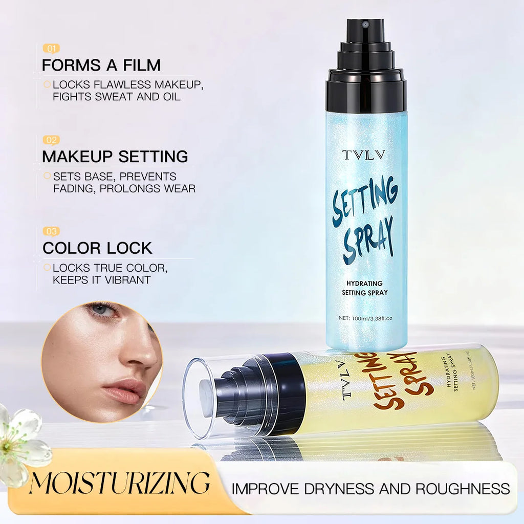 2-Pack Moisturizing Makeup Setting Spray – Waterproof & Long-Wear Makeup Setting Spray QXL