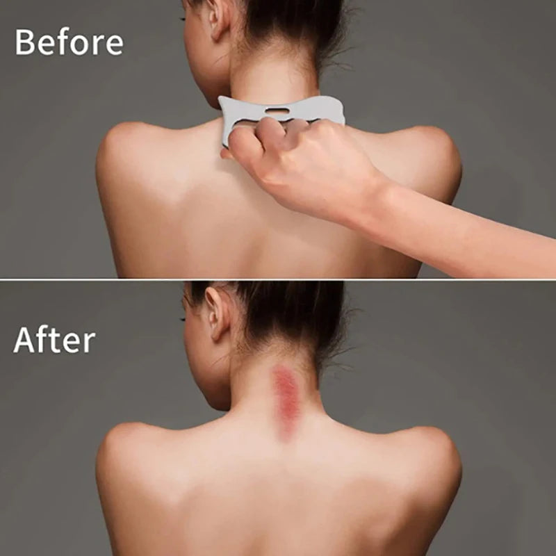 Stainless Steel Gua Sha Scraper | Body & Muscle Massager Gua Sha Scraper QXL