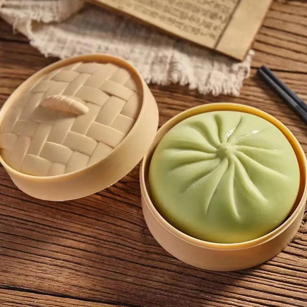 Dumpling Squishy Toy | Steamed Bun Squeeze Fidget Ball Squishy Fidget Toy QXL