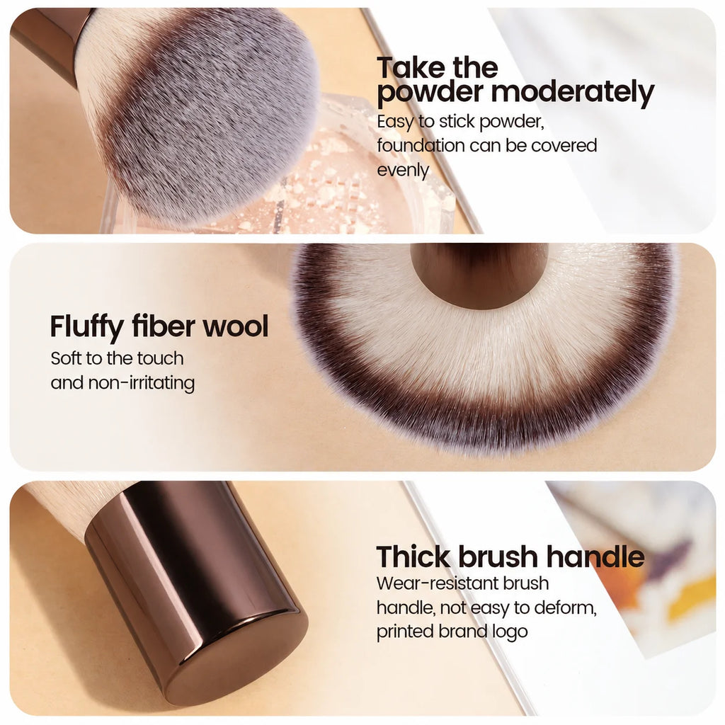 LUXEBLEND 6-Pc Pro Aluminum Makeup Brush Set | All-in-One Kit Makeup Brush Set QXL