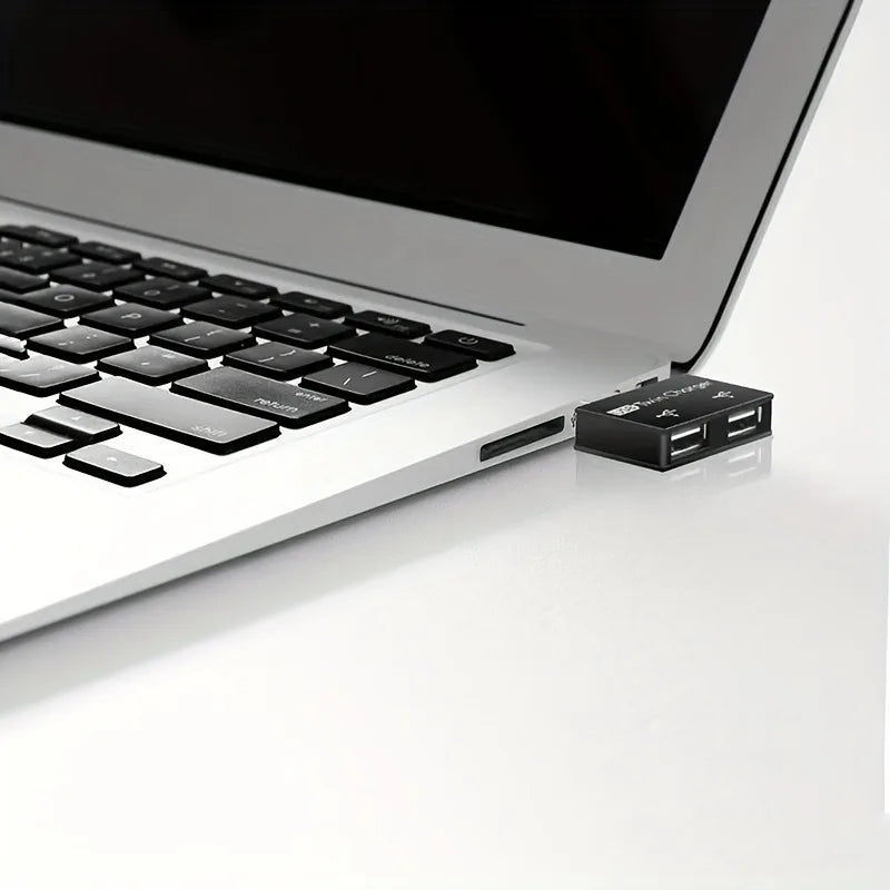 Mini USB 2.0 Hub Splitter – 1 to 2 Port Adapter for PC & Laptop USB Hub Splitter QXL