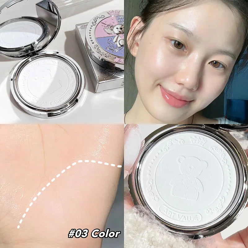 Art Value 3-Color Pressed Setting Powder | Oil Control Matte Pressed Setting Powder QXL