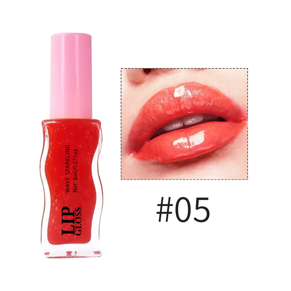 Wavy Bottle Lip Gloss | Moisturizing, Plumping & Long-Wear Lip Gloss QXL 05