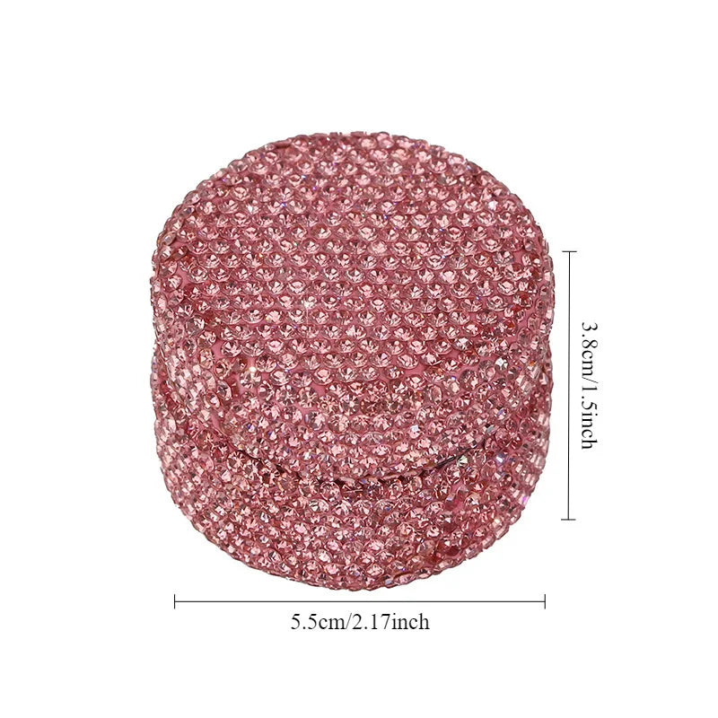 10ml Pink Glass Diamond Cream Jar | Refillable Cosmetic Bottle Cosmetic Cream Jar QXL 10ml pink glass
