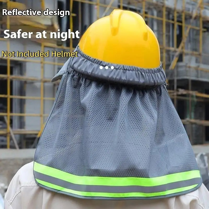 Hard Hat Neck Shield | Reflective Sun Shade Brim Cover Hard Hat Neck Shield QXL